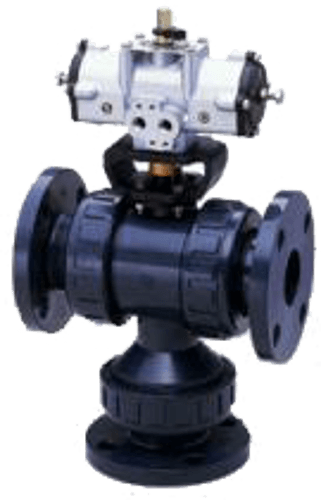 3-way Ball Valve Type 23 (Pneumatic Actuator Type TA) [1/2-4inch] (15-100mm)