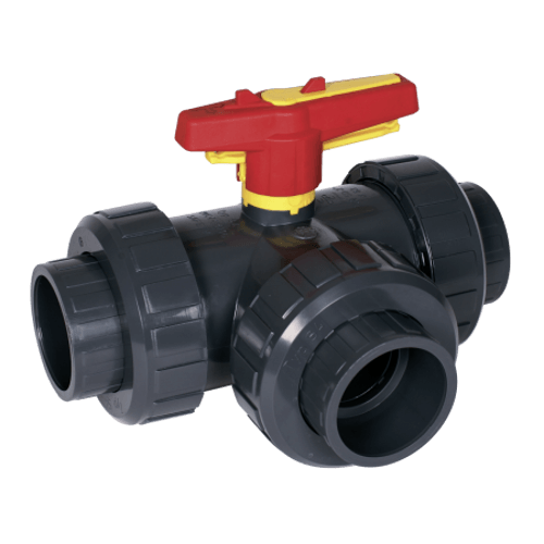 Praher 3-Yollu Küresel Vana S4 PVC-U