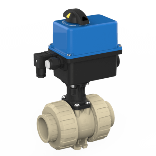Praher 2-way Ball Valve M1 PP Electric Actuator Valpes