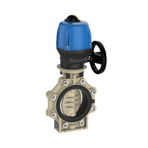 Praher Butterfly Valve K4 PP Electric Actuator Valpes and Lug Type